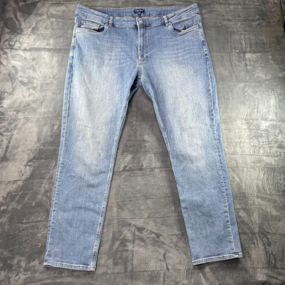 Peter Millar Jeans Mens 42x32 Blue The Jean Classic Five Pocket Crown Crafted